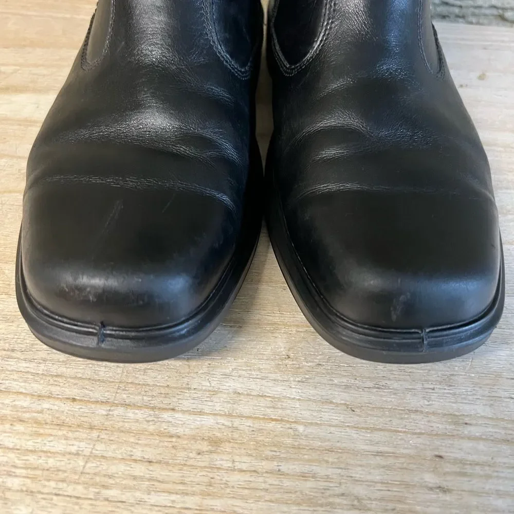 Ecco leather wool lined boots size 46